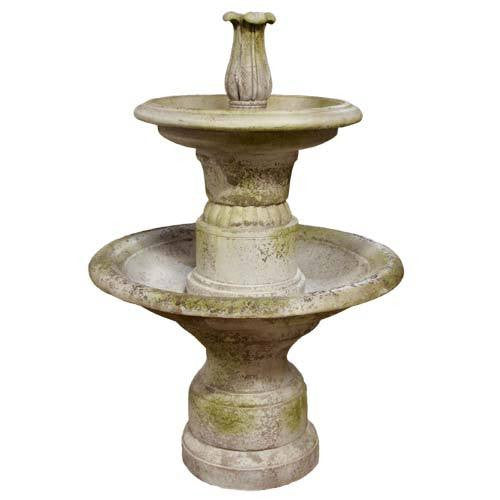 Balustrade 2 Tier Fountain Garden Display - XoticBrands Home Decor
