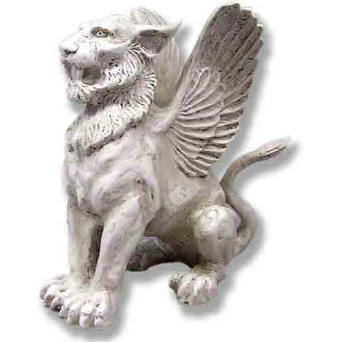 Mystical Winged Lion 19 Gargoyle Sculpture - XoticBrands Home Decor