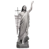 Resurrection Christ no flag included 48" Religious Sculpture - Religious - XoticBrands Home Decor