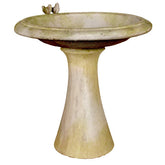 Sleek Birdbath W/Birds Garden Display - XoticBrands Home Decor