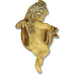 Cherub Tapestry-Right Religious Sculpture - Angels, Angels, XoticBrands, XoticBrands Home Decor