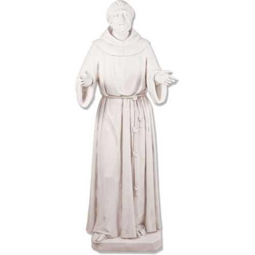 Francis Assisi Pleading 64 Large Religious Sculpture - XoticBrands Home Decor
