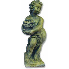 Autumn Season Cherub 24 H Garden Angel Statue - XoticBrands Home Decor