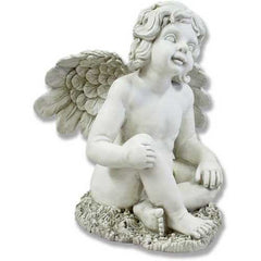 Short Haired Angel Garden Angel Statue - XoticBrands Home Decor