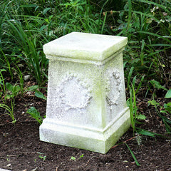 Wreath Pedestal 18 - Pedestal Sculpture, Architectural, XoticBrands Home Decor
