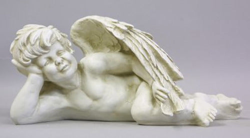 Spirit Of Innocent Laying Animal Angel Sculpture, Home Decor, XoticBrands, XoticBrands Home Decor