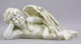 Spirit Of Innocent Laying Animal Angel Sculpture, Home Decor, XoticBrands, XoticBrands Home Decor