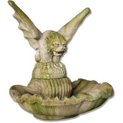 Gargoyle Fatheaded Fountain (2Pcs.) Gargoyle Sculpture - XoticBrands Home Decor