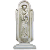 Blessed Virgin In Shrine Base Religious Sculpture - Religious - XoticBrands Home Decor