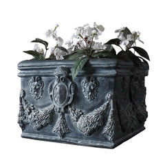 English Square Pot 11 Animal Planters Sculpture, Home Decor, XoticBrands, XoticBrands Home Decor