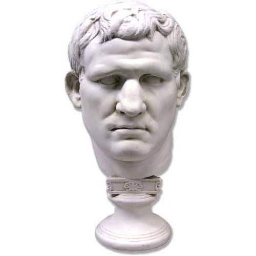 Marcus Vipsanius Agrippa Mask - Greek & Roman Busts - XoticBrands Home Decor
