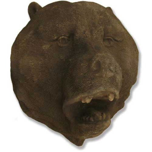 Trophy Bear Head 19 Garden Animal Statue - XoticBrands Home Decor