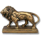 Walking Lion Sm Animal Sculpture, Home Decor, XoticBrands, XoticBrands Home Decor