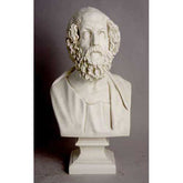 Homer Bust 22 On Sq Base Animal Busts Sculpture, Home Decor, XoticBrands, XoticBrands Home Decor