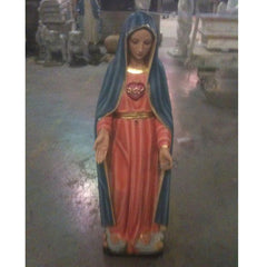 Mary With Sword Animal Religious Sculpture, Religious Decor, XoticBrands, XoticBrands Home Decor
