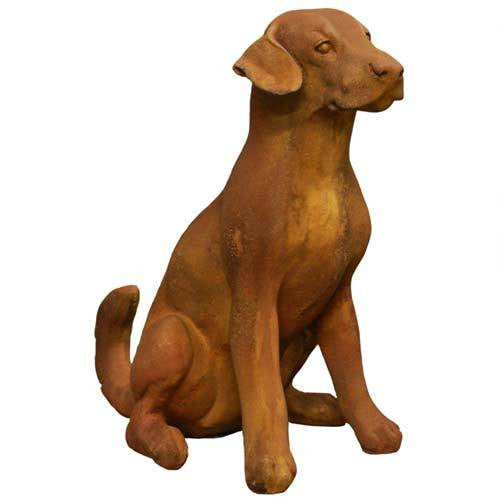 Sitting Puppy Garden Animal Statue - XoticBrands Home Decor