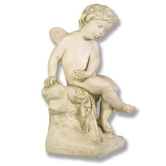 Single Cherub 21 Garden Angel Statue - XoticBrands Home Decor