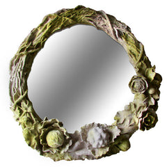 Rose Wreath Mirror - Architectural Friezes,Traceries & Tiles - XoticBrands Home Decor