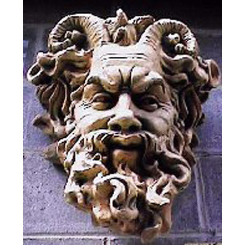 Mask Of Faunus 20 Animal Gargoyles Sculpture, Home Decor, XoticBrands, XoticBrands Home Decor