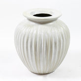 Ribbed Cut Off Pot Animal Planters Sculpture, Home Decor, XoticBrands, XoticBrands Home Decor