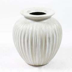 Ribbed Cut Off Pot Animal Planters Sculpture, Home Decor, XoticBrands, XoticBrands Home Decor