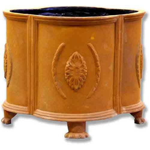 Footed Maya Pot-Sm. 12.5 H(R) Garden Planter - XoticBrands Home Decor
