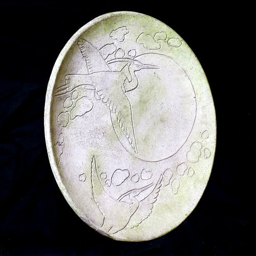 Crane Plate 24 Animal Wall Sculpture, Home Decor, XoticBrands, XoticBrands Home Decor