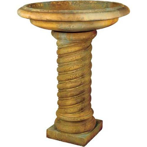 Twisted Birdbath 30 Garden Display - XoticBrands Home Decor