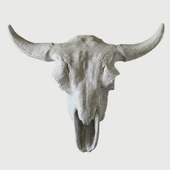 Cow Skull Sculpture - Animals, Animals, XoticBrands, XoticBrands Home Decor