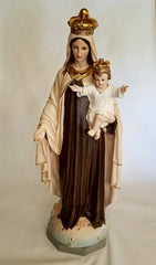 OUR LADY OF MT. CARMEL 5' Animal Religious Sculpture, Religious Decor, XoticBrands, XoticBrands Home Decor