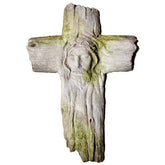 Christ'S Face On Wooden Cross Garden Display - XoticBrands Home Decor