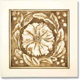 Rosette Remnant With Frame Wall Decor - XoticBrands Home Decor