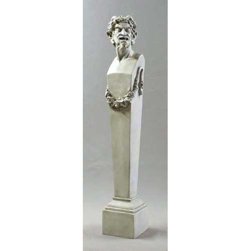 Satyr Terminus 69 Animal Classical Sculpture, Home Decor, XoticBrands, XoticBrands Home Decor