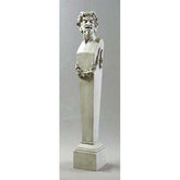 Satyr Terminus 69 Animal Classical Sculpture, Home Decor, XoticBrands, XoticBrands Home Decor