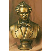 Schubert Bust Med (BRZ) Animal Busts Sculpture, Home Decor, XoticBrands, XoticBrands Home Decor