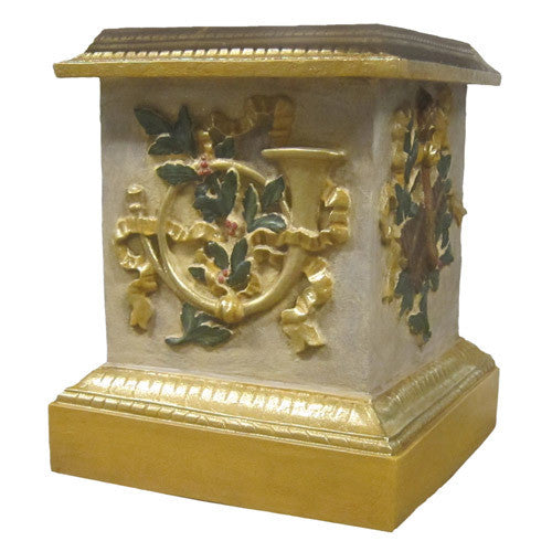 Decorative Horn Pedestal 23" - Pedestal Sculpture - XoticBrands Home Decor