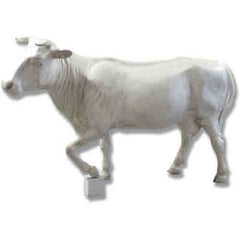 Cow Life Size Leg Up Garden Animal Statue - XoticBrands Home Decor