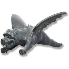 N/A Flying Gargoyle Small Gargoyle Sculpture - XoticBrands Home Decor