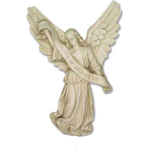 Gloria In Excelsis Deo (Wall) Garden Angel Statue - XoticBrands Home Decor