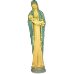 Mother Mary & Child 35In Religious Sculpture - XoticBrands Home Decor