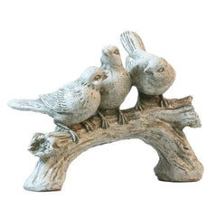 Three Singing Birds Animal Sculpture, Home Decor, XoticBrands, XoticBrands Home Decor