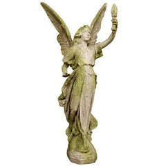 Angel Of Light Left 45 Garden Angel Statue - XoticBrands Home Decor