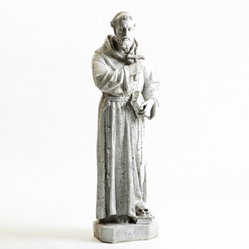 Saint Francis Holding Cross 38 Garden Display - XoticBrands Home Decor