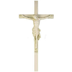 Corpus 32" with Cross Religious Sculpture - Religious, Religious, XoticBrands, XoticBrands Home Decor