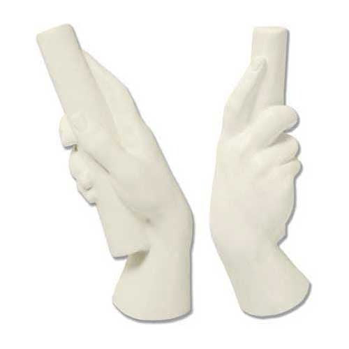 Hand On Cylinder - Hands Drawing Casts - XoticBrands Home Decor