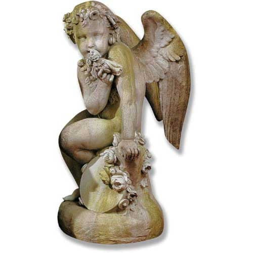Como Cherub & Doll With Wings Garden Angel Statue - XoticBrands Home Decor
