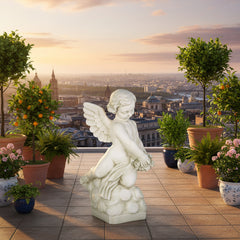 Rose Giver 22 H Garden Angel Statue - XoticBrands Home Decor
