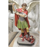 St. Michael Overcomes Satan Animal Religious Sculpture, Religious Decor, XoticBrands, XoticBrands Home Decor