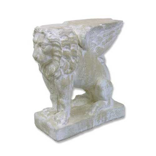 Lion (Wings)Bench Base 16.5 Garden Display - XoticBrands Home Decor