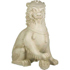Foo Dog With Right Paw Up 35H - Asian/Eastern Display - XoticBrands Home Decor